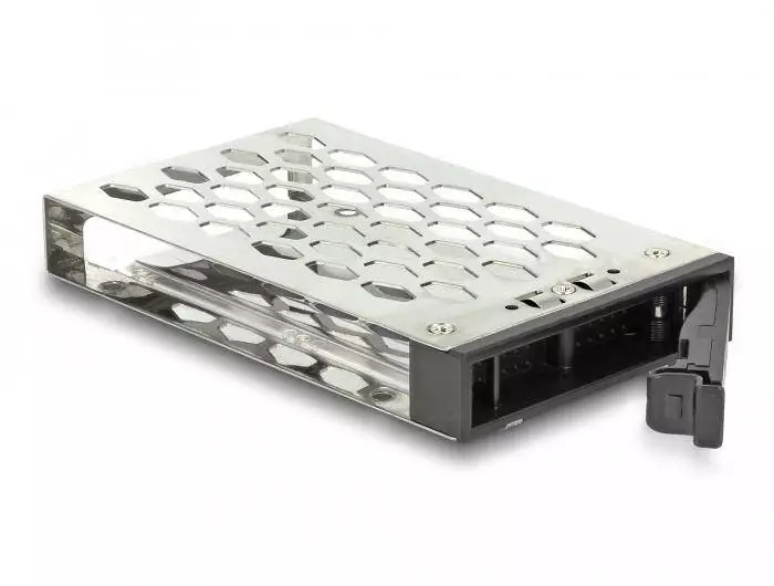 Чекмедже Delock 3.5&Prime;, За 1 x 2.5&Prime; U.2 NVMe SSD или SATA / SAS HDD / SSD, Черен