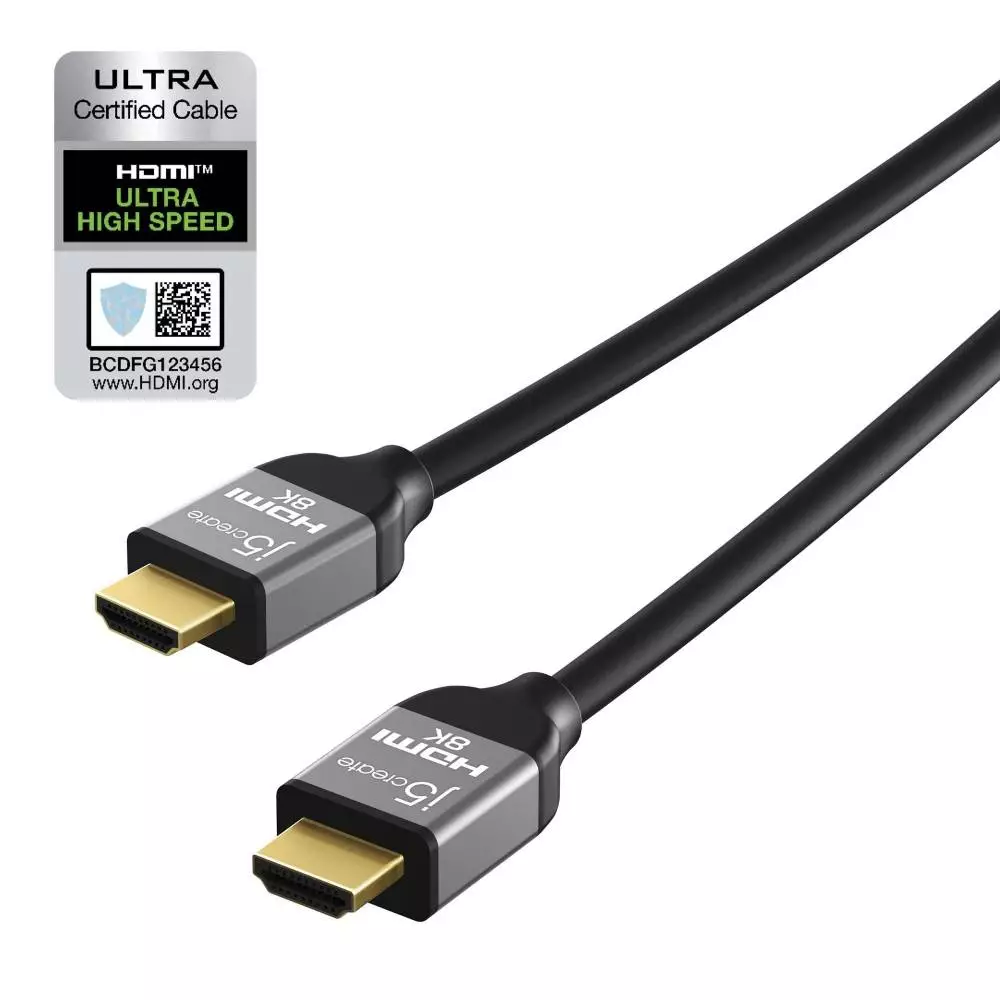 Cavo j5create JDC53, HDMI maschio - HDMI maschio, 8K, 48 Gbps, 2 m