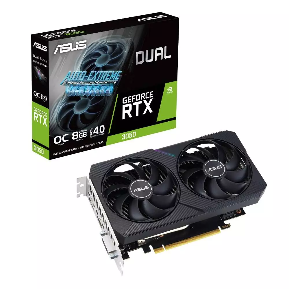 Видео карта ASUS Dual GeForce RTX 3050 V2 OC Edition 8GB GDDR6