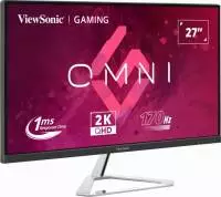 Монитор VIEWSONIC VX2780-2K GAMING 27", IPS, QHD 2560x1440, 170Hz, 1ms, HDR10, AMD FreeSync Premium 