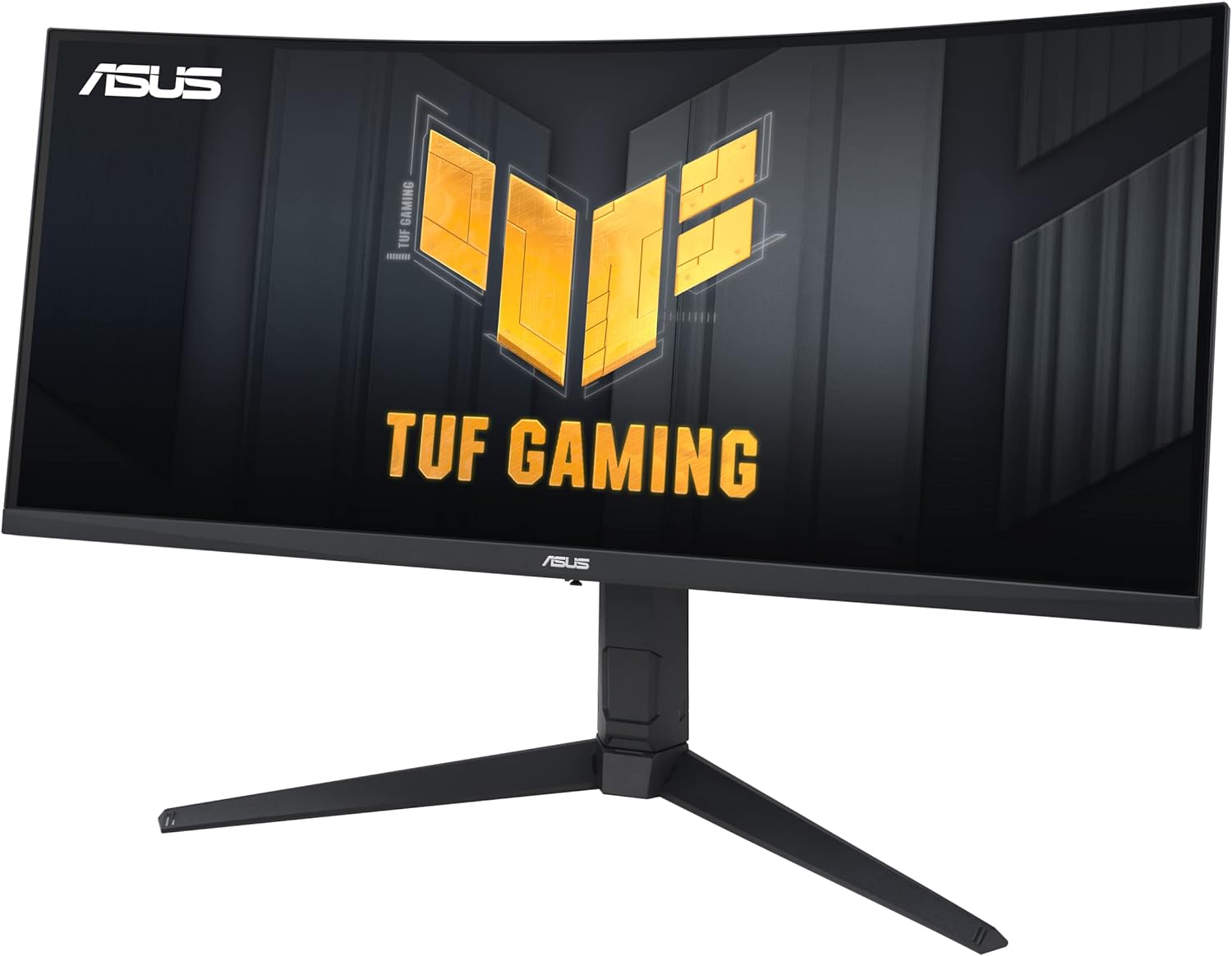 Монитор ASUS TUF Gaming VG34VQEL1A 34", VA Curved, 3440x1440 UWQHD, 100Hz, 1ms MPRT, HDR10, AMD FreeSync