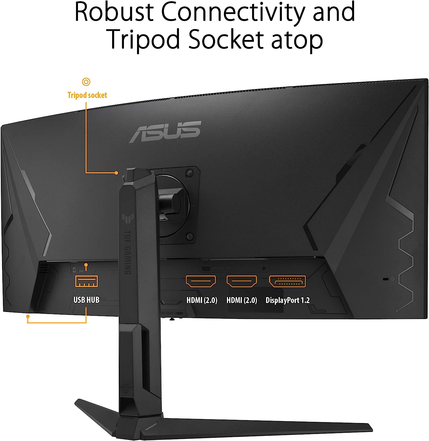 Монитор ASUS TUF Gaming VG34VQEL1A 34", VA Curved, 3440x1440 UWQHD, 100Hz, 1ms MPRT, HDR10, AMD FreeSync