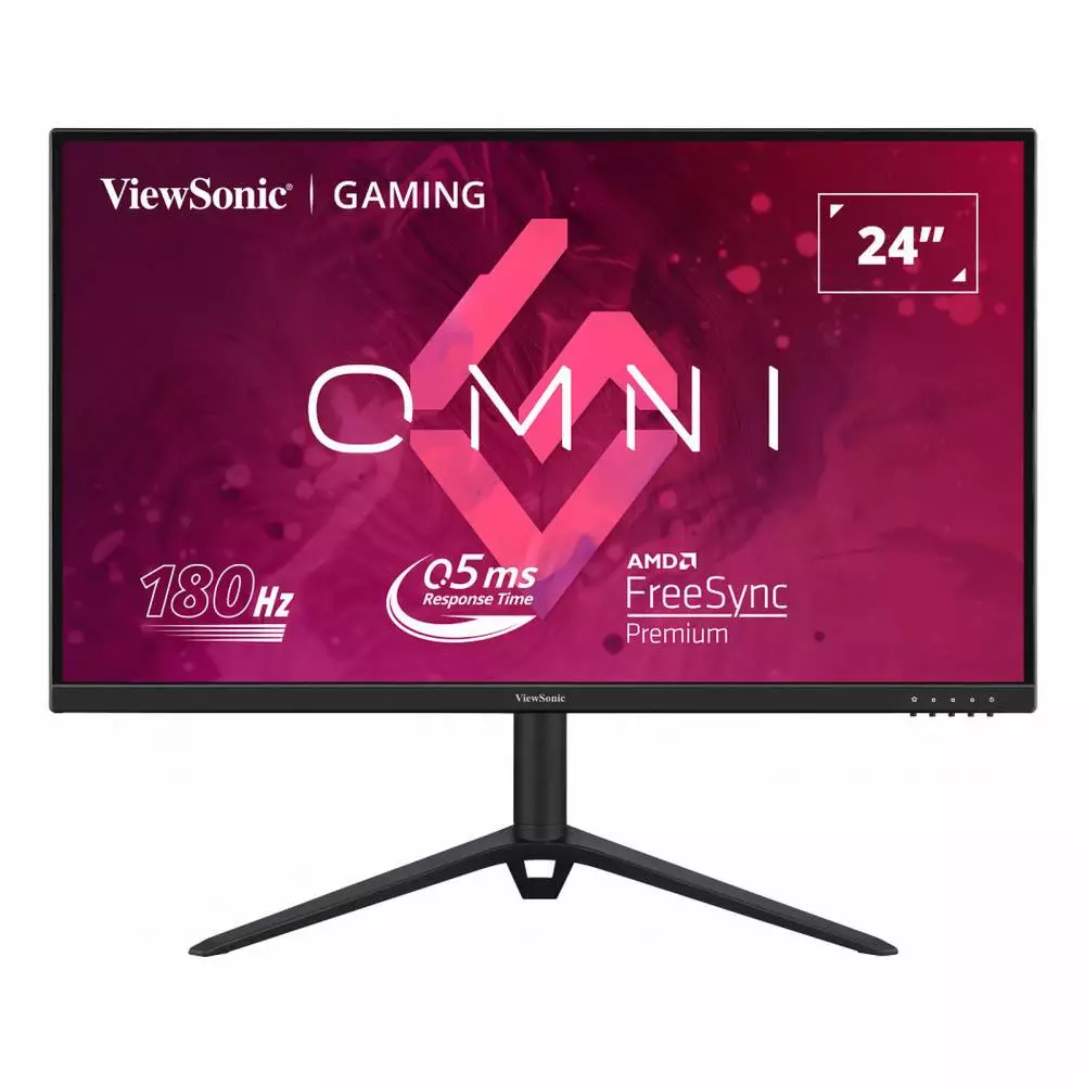 Монитор VIEWSONIC VX2428, 24", IPS, FHD 1920x1080, 180Hz, 0.5ms, HDR10, AMD FreeSync Premium, HDMI, DP