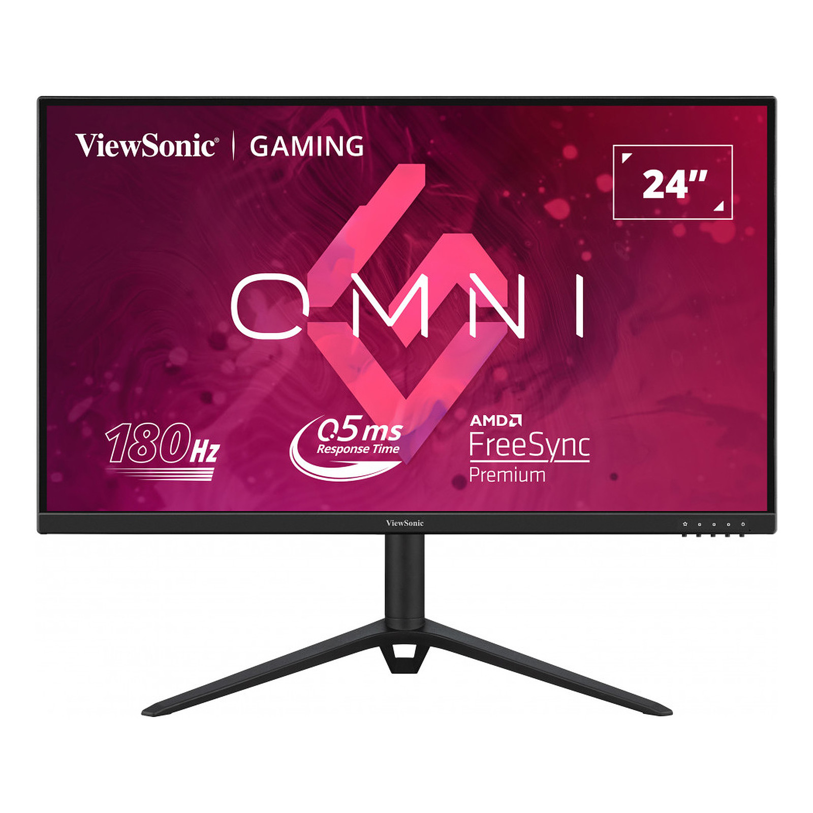 Монитор VIEWSONIC VX2428, 24", IPS, FHD 1920x1080, 180Hz, 0.5ms, HDR10, AMD FreeSync Premium, HDMI, DP