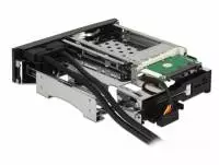 Вътрешно чекмедже Delock 5.25&Prime;, За 1 x 2.5&Prime; + 1 x 3.5&Prime; SATA HDD + 2 x USB 3.0 ports