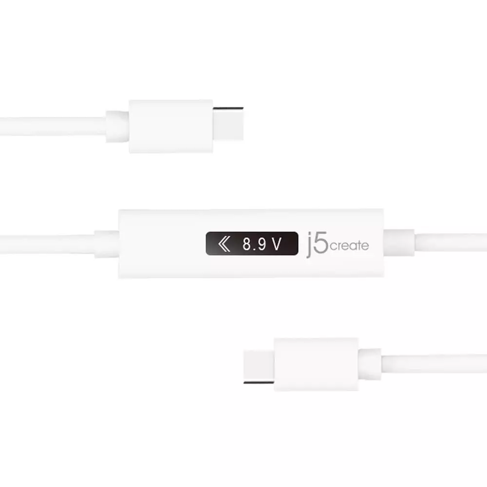 Кабел за зареждане j5create JUCP14, Измервател на мощност, USB-C