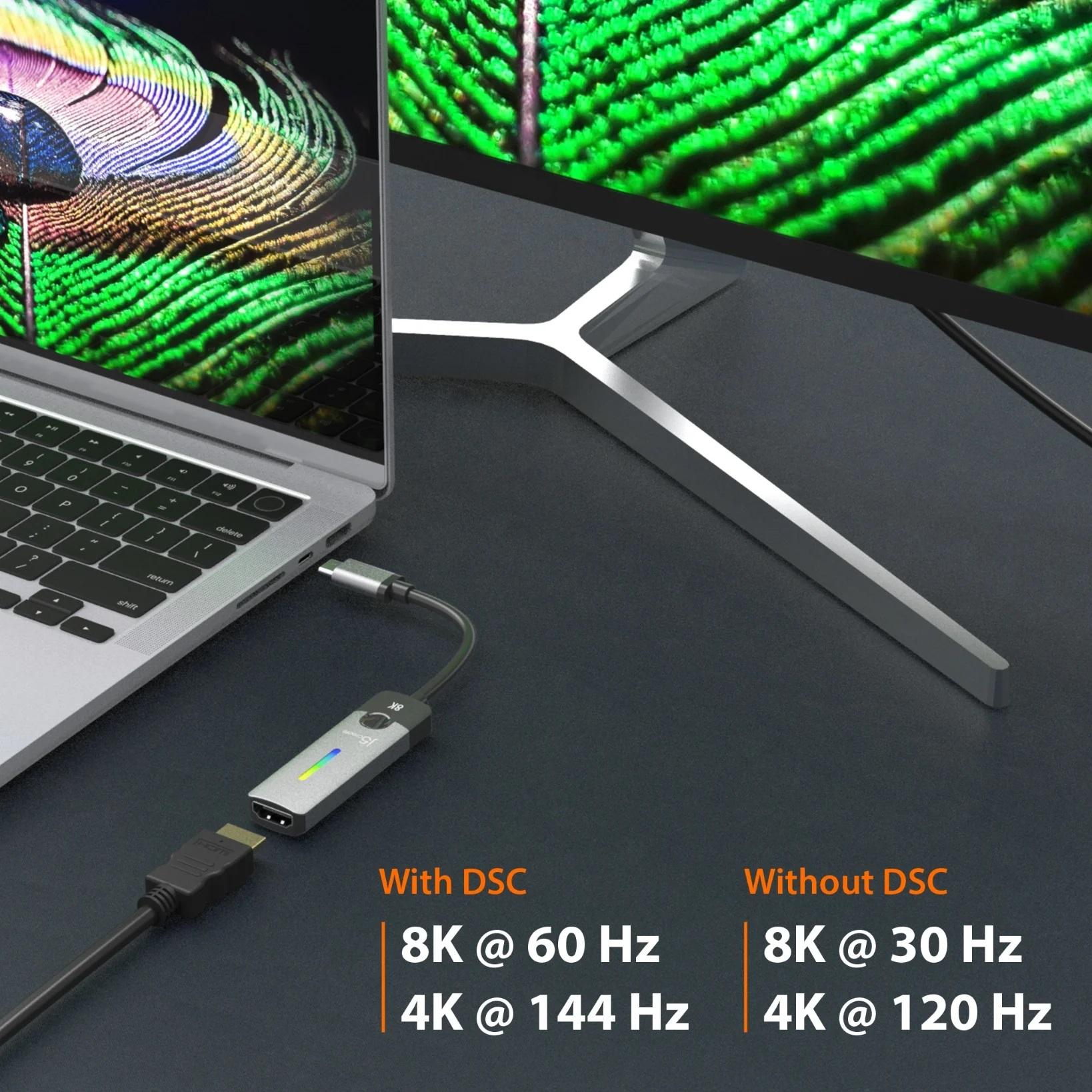 Αντάπτορας j5create JCA157, USB-C αρσενικό - HDMI 2.1 θηλυκό, 8K