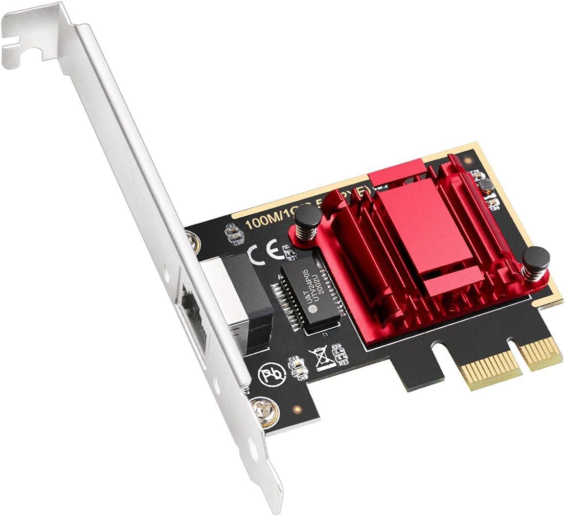 Carte réseau Cudy PE25, PCIe, 10 Mbps/ 100 Mbps/ 1 Gbps/ 2.5 Gbps