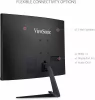 Монитор VIEWSONIC VX2718-PC-MHD Gaming, 27", VA Curved, FHD 1920x1080, 165Hz, 1ms MPRT, AMD FreeSync Premium, HDMI, DisplayPort 
