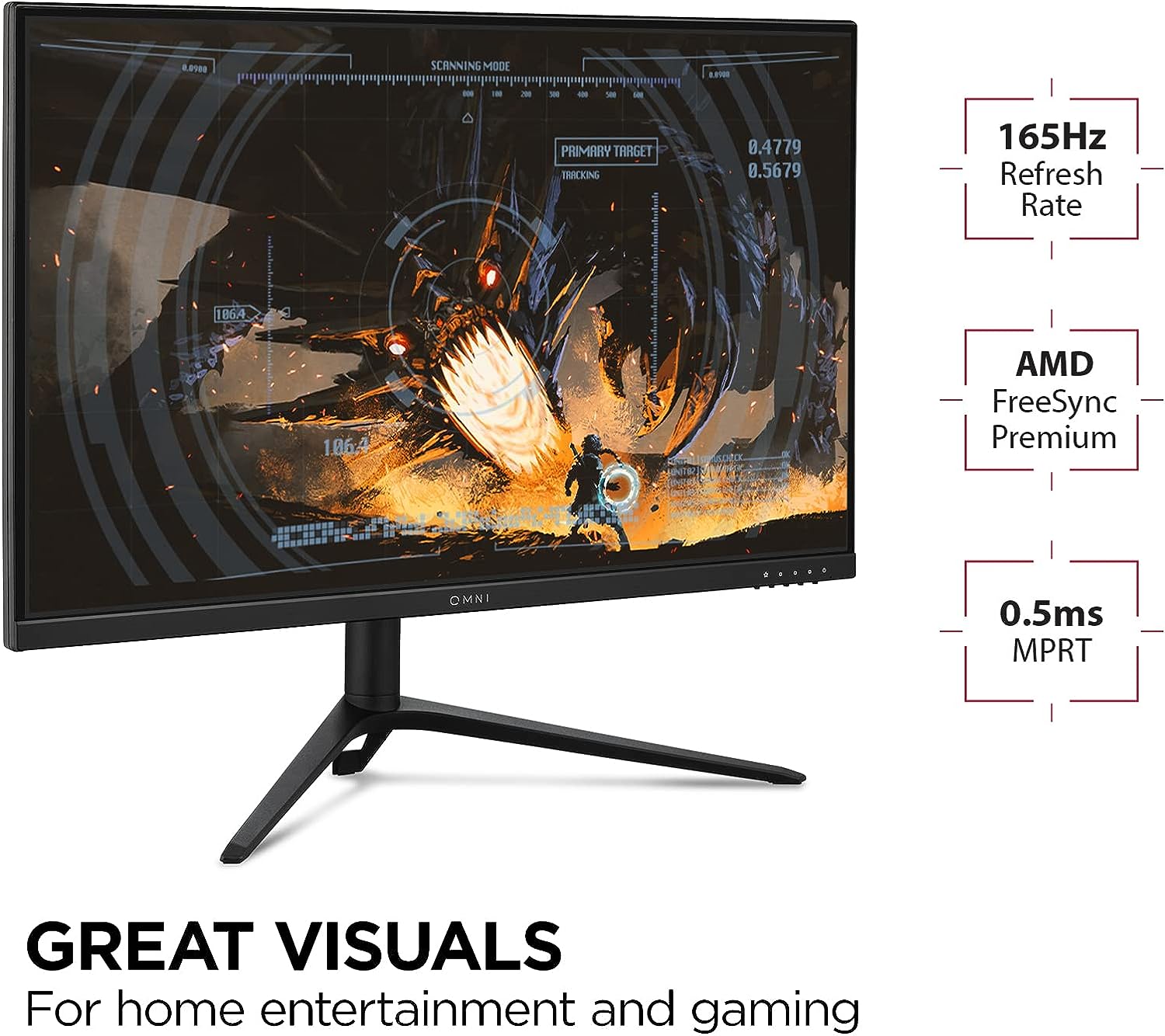 Монитор VIEWSONIC VX2728J GAMING, 27", IPS, FHD 1920x1080, 180Hz, 0.5ms, HDR, AMD FreeSync Premium, HDMI, DP
