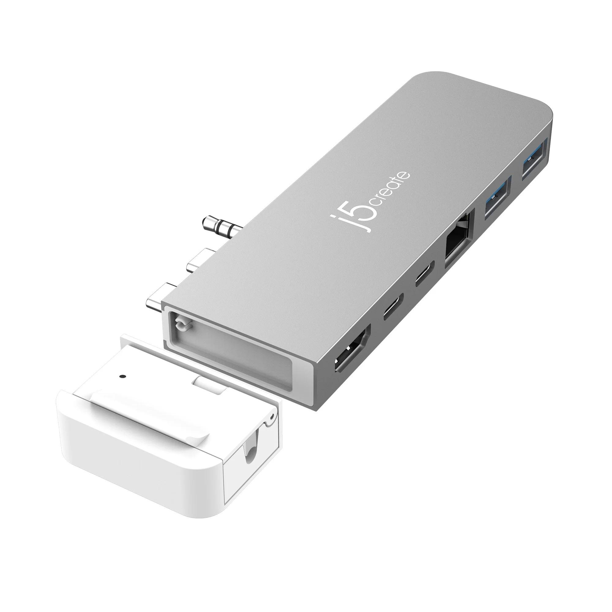Докинг станция j5create JCD395, USB4 Hub, MagSafe Kit, За MacBook Pro 2021/2022