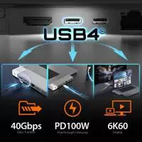 Докинг станция j5create JCD395, USB4 Hub, MagSafe Kit, За MacBook Pro 2021/2022