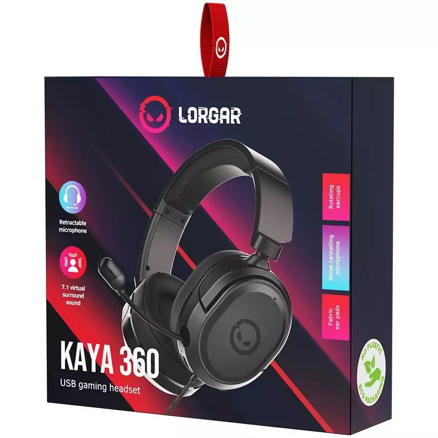 Геймърски слушалки LORGAR Kaya 360 - LRG-GHS360