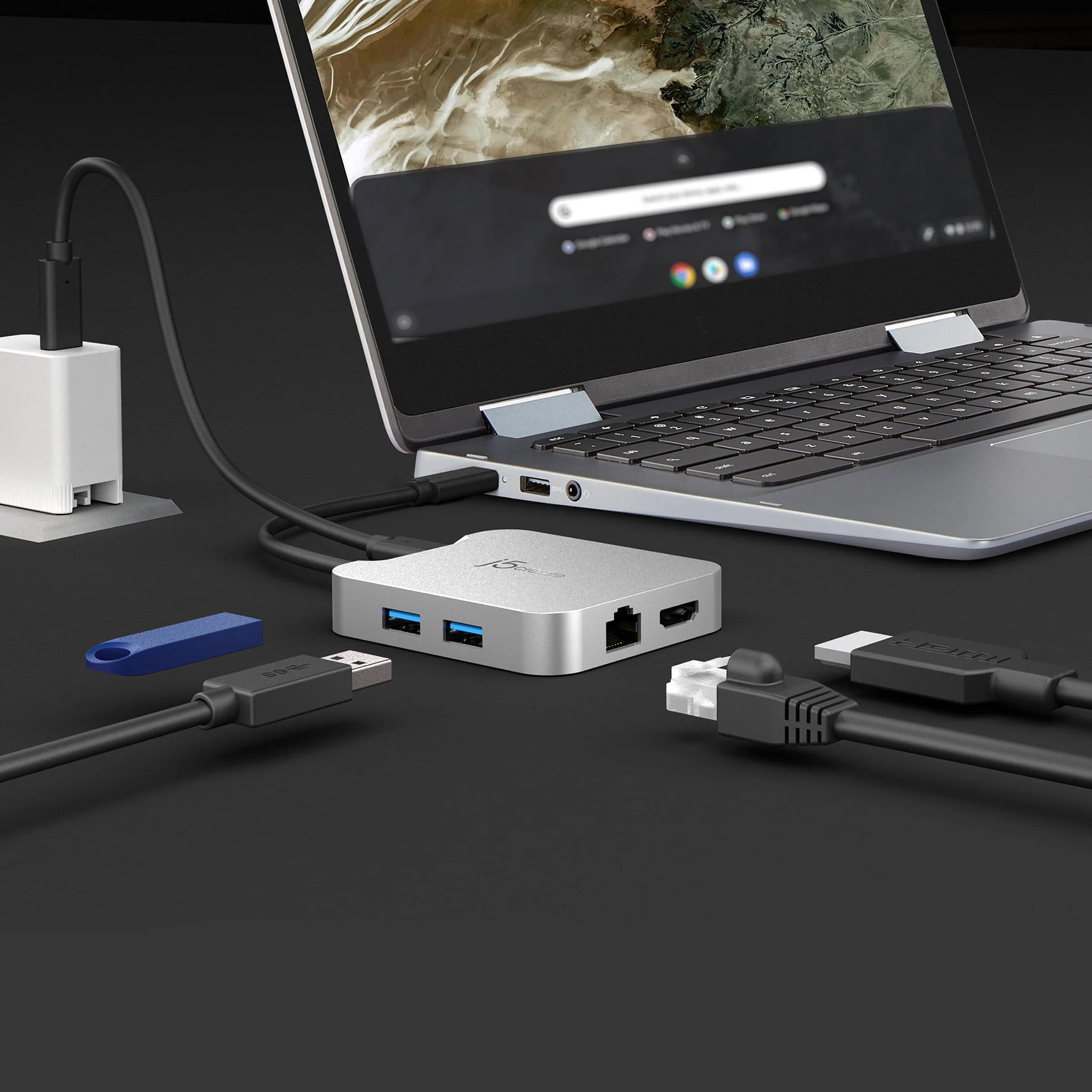 Докинг станция j5create JCD391 86W, USB-C, USB-A, HDMI, RJ-45