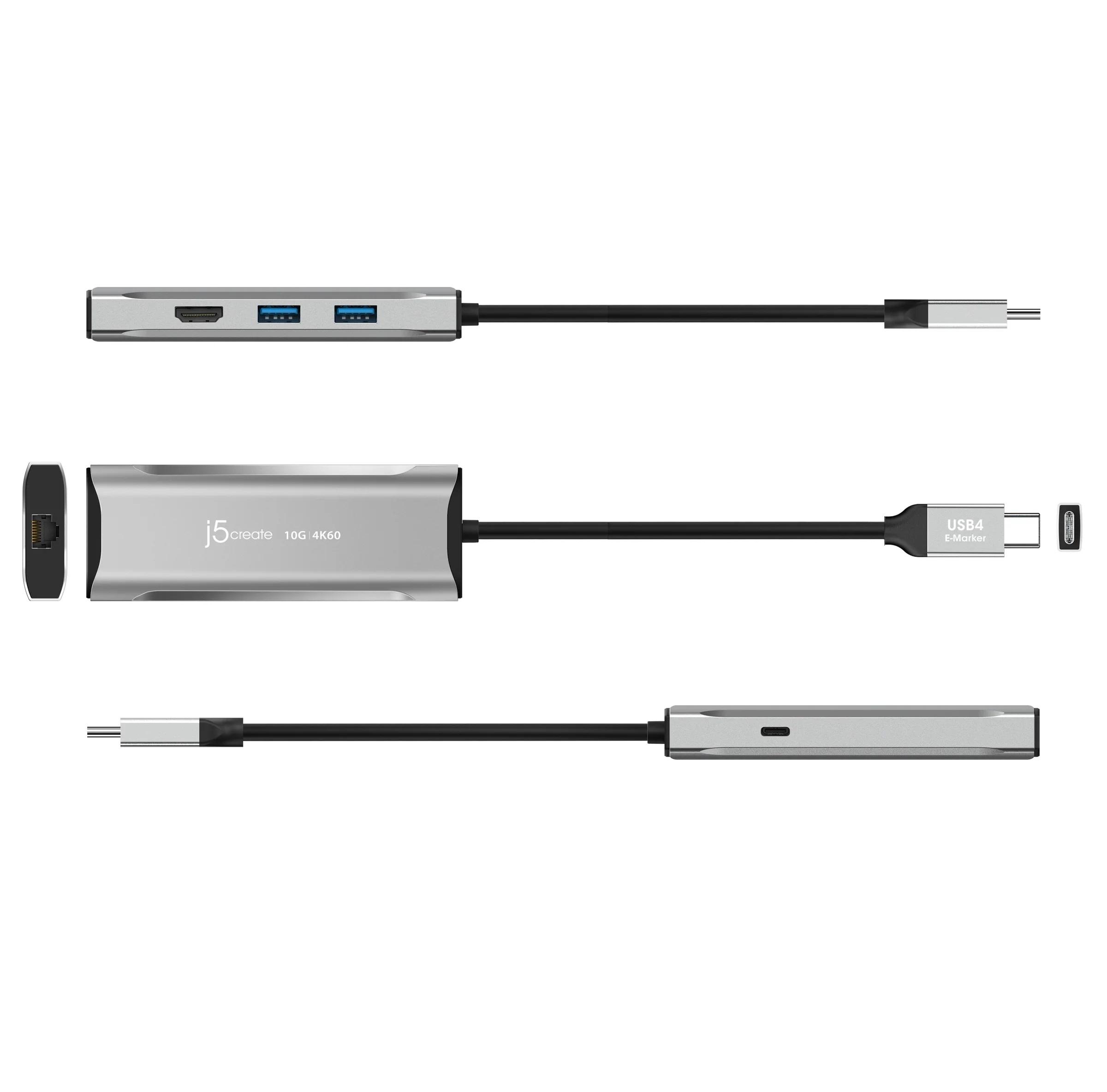 Докинг станция j5create JCD392 100W, USB-C, 10Gbps, 4K60