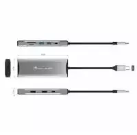 Докинг станция j5create JCD397 100W, 4K60 Elite USB-C, 10Gbps