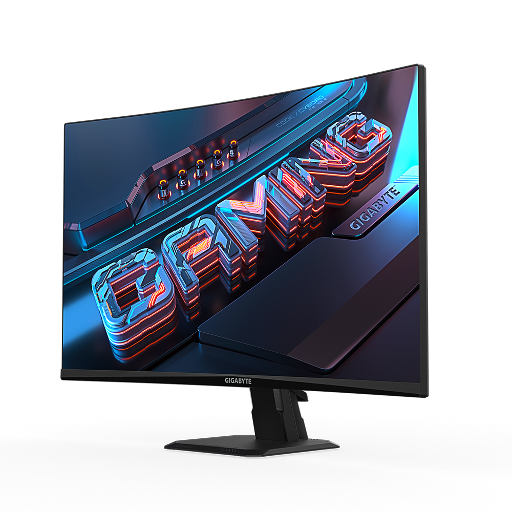 Монитор Gigabyte GS27QC, 27", VA Curved, QHD 2560x1440, 170Hz OC, 1ms, 108% sRGB, HDR, AMD FreeSync Premium 