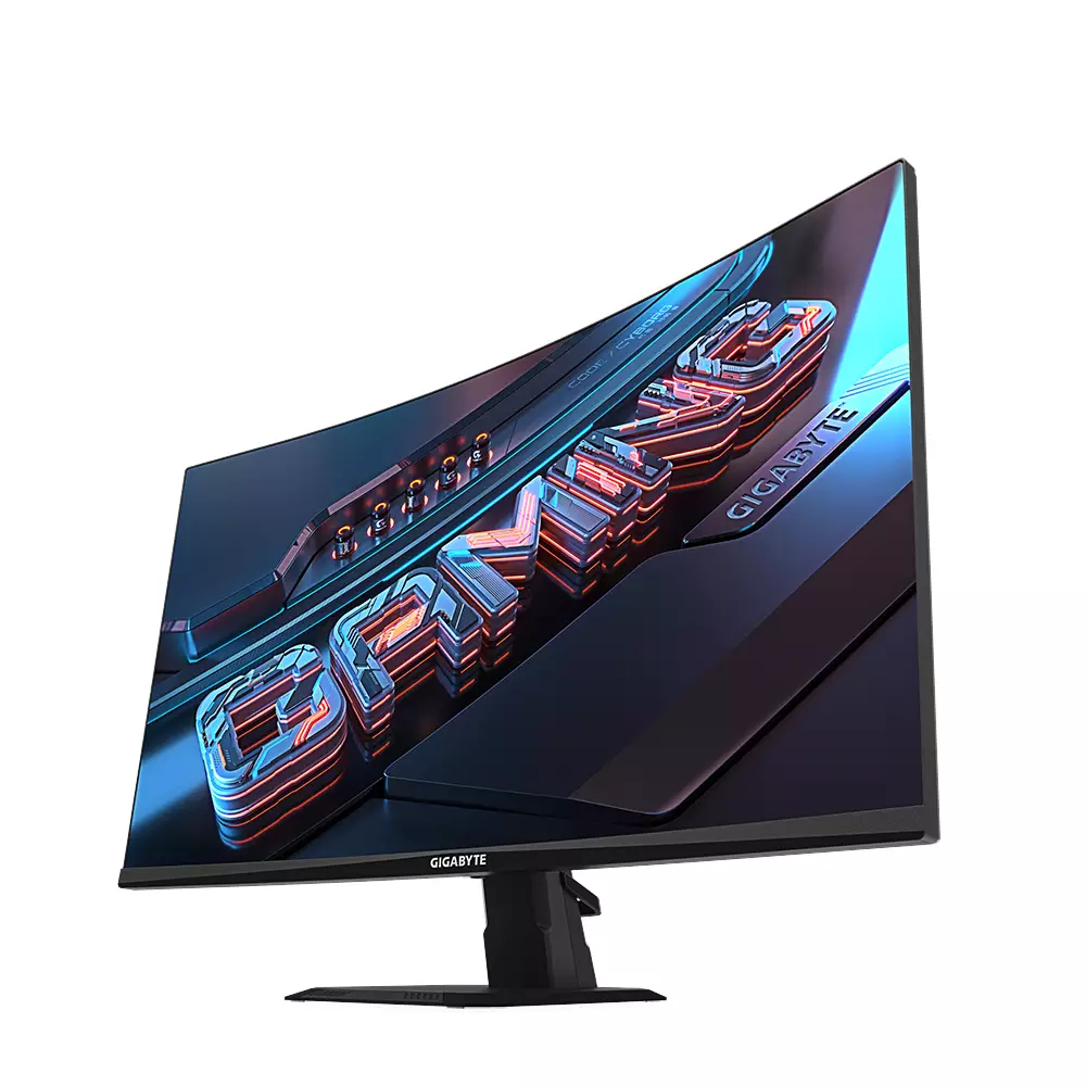 Монитор Gigabyte GS27QC, 27", VA Curved, QHD 2560x1440, 170Hz OC, 1ms, 108% sRGB, HDR, AMD FreeSync Premium 