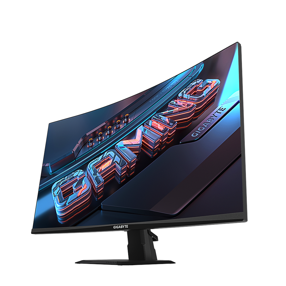 Монитор Gigabyte GS27QC, 27", VA Curved, QHD 2560x1440, 170Hz OC, 1ms, 108% sRGB, HDR, AMD FreeSync Premium 