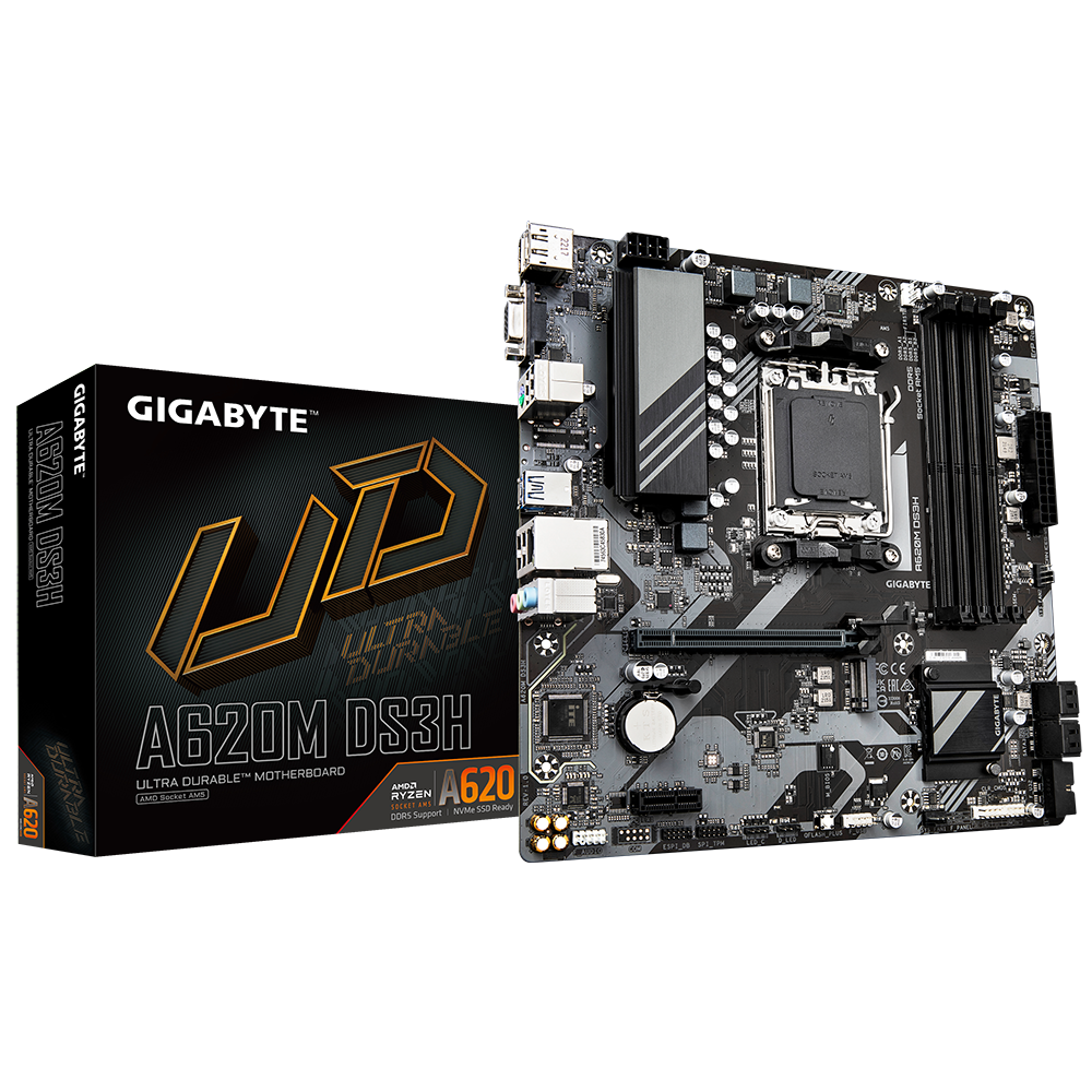 Дънна платка GIGABYTE A620M DS3H AM5 DDR5