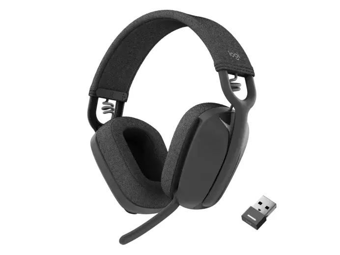 Kopfhörer Logitech Zone Vibe 125 Headset Wireless Leichtgewicht USB-Empfänger - 981-001126