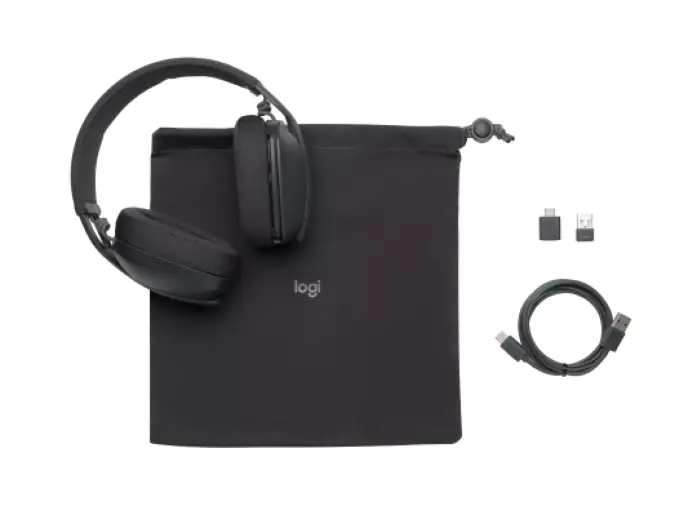 Kopfhörer Logitech Zone Vibe 125 Headset Wireless Leichtgewicht USB-Empfänger - 981-001126