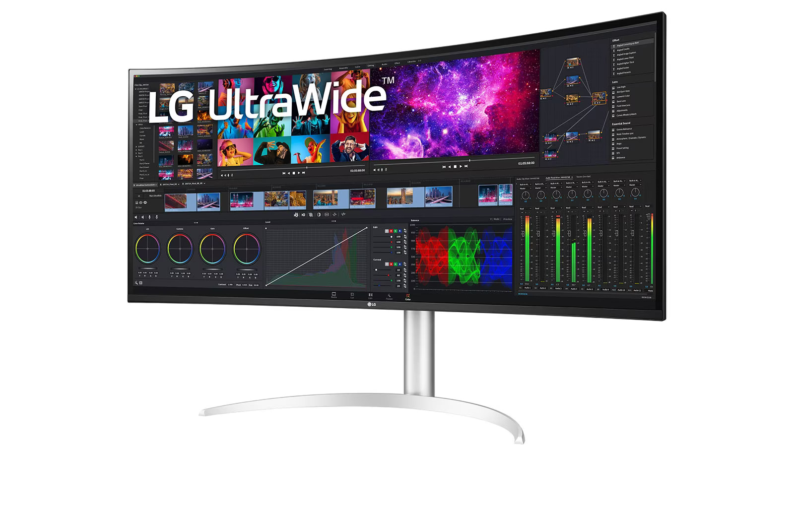 Монитор LG 40WP95CP-W, 39.7", Nano IPS, 5K2K 5120x2160, 75Hz, 5ms, HDR10, Thunderbolt 4