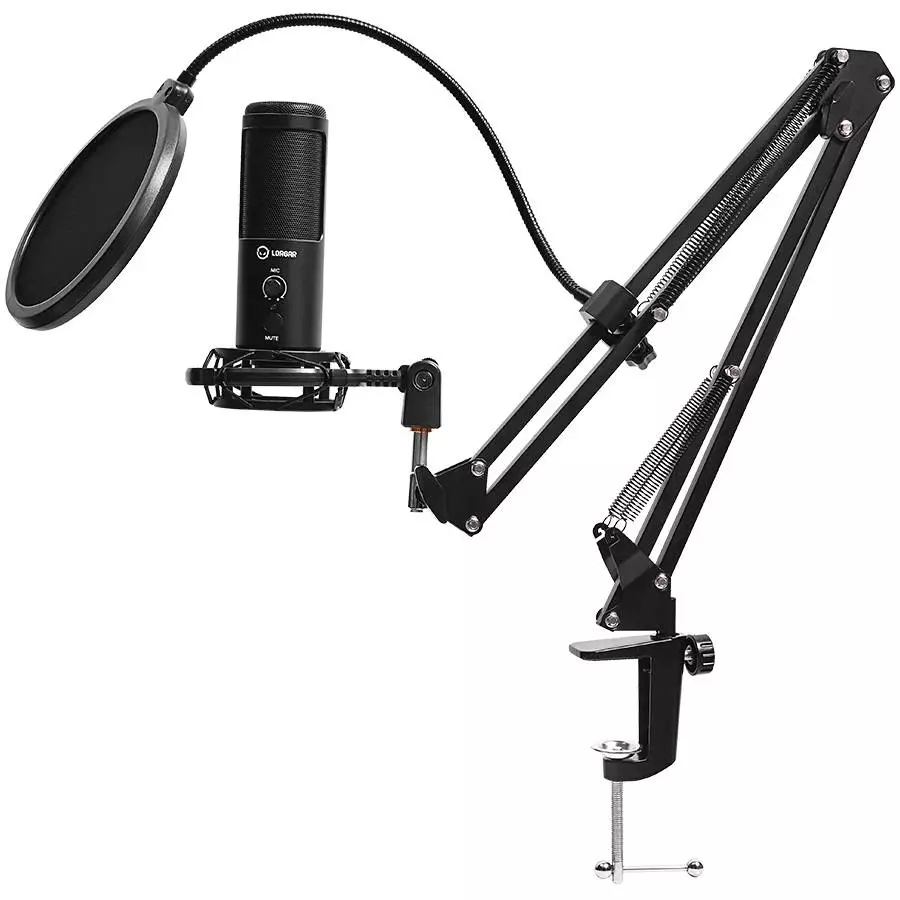 Микрофон LORGAR Voicer 931 LRG-CMT931 Gaming Microphone USB Type-C Black