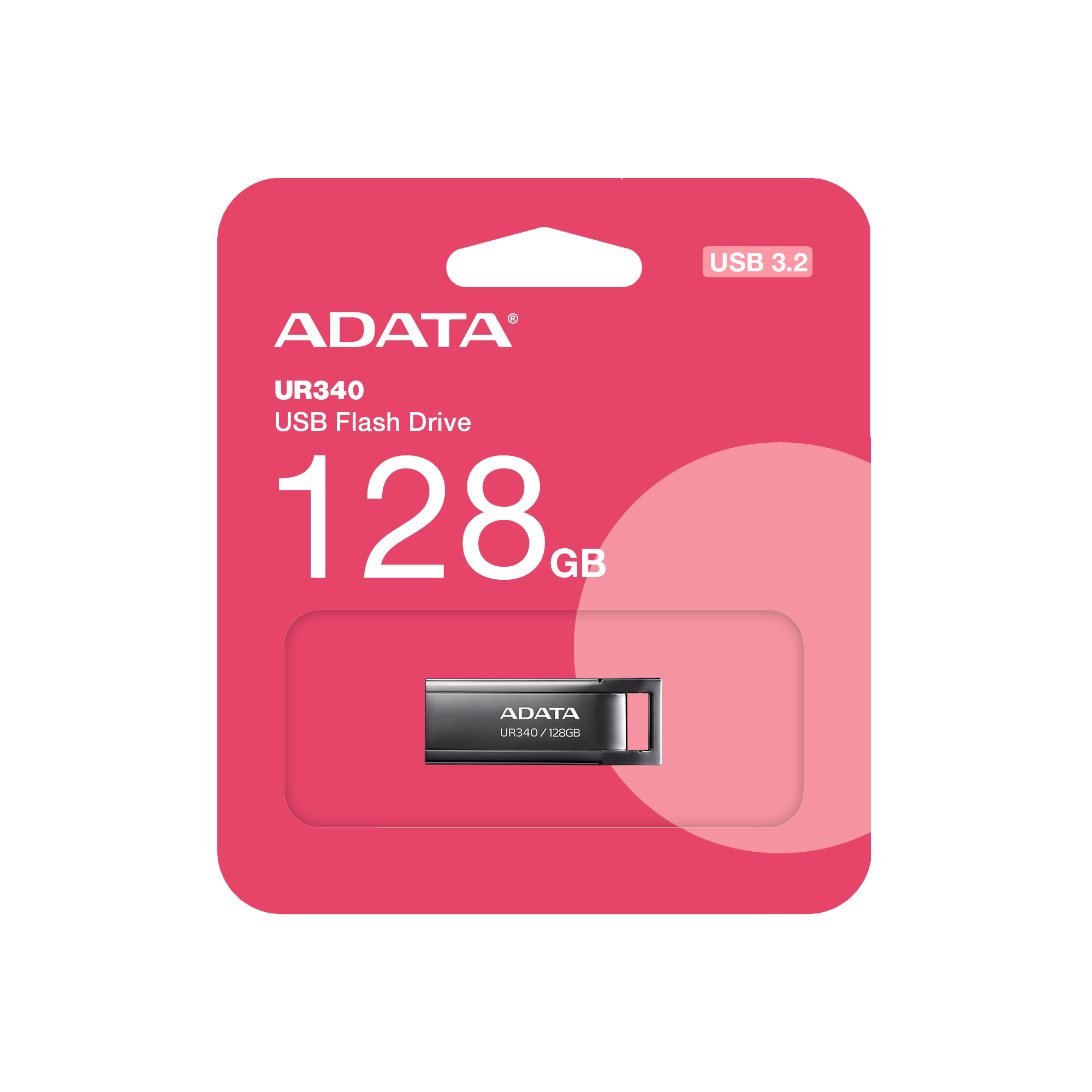 USB flash drive Adata UR340 128GB USB 3.2 Gen1 Black