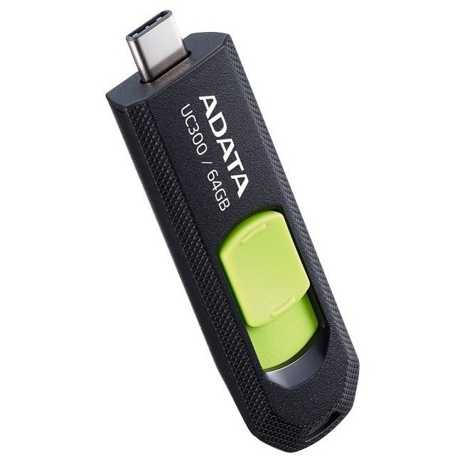 USB памет Adata UC300 64GB USB Type-C Black/Green