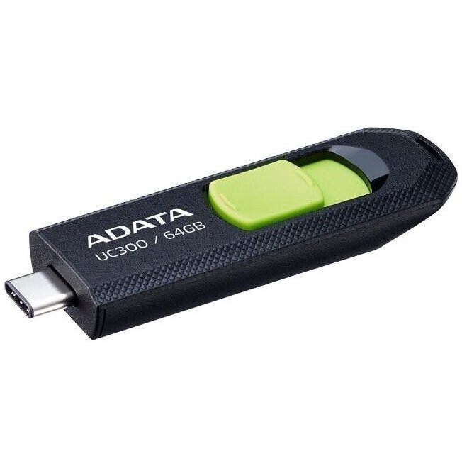 USB памет Adata UC300 64GB USB Type-C Black/Green