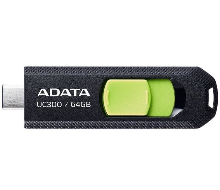 USB памет Adata UC300 64GB USB Type-C Black/Green