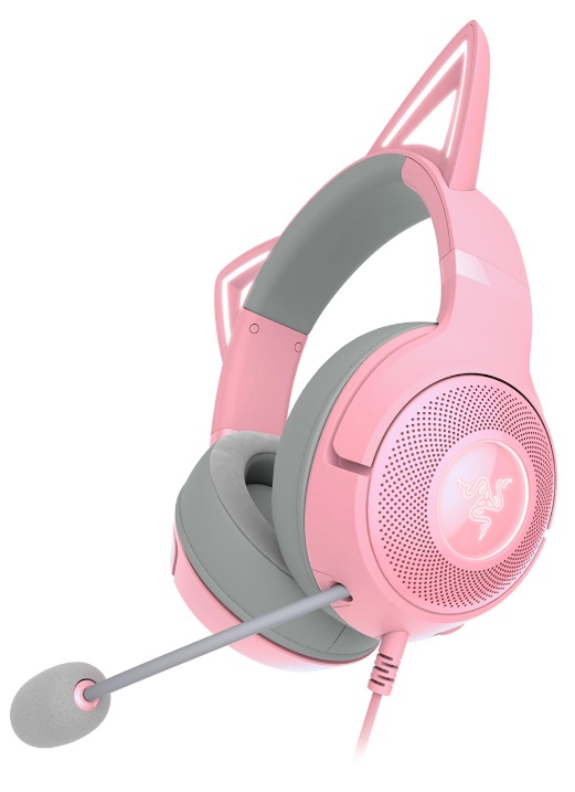 Геймръски слушалки RAZER KRAKEN KITTY V2 Quartz -  RZ04-04730200-R3M1