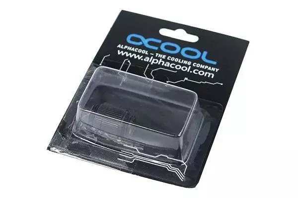 Фитинг Адаптер Alphacool HF, Двоен нипел, G1/4 - G1/4, Въртящ се, Черен мат