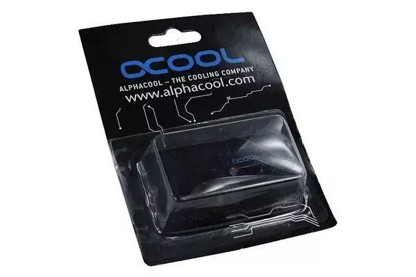 Фитинг Адаптер Alphacool HF, L-конектор 90&deg;, G1/4 - G1/4, Вътрешна резба, Черен мат