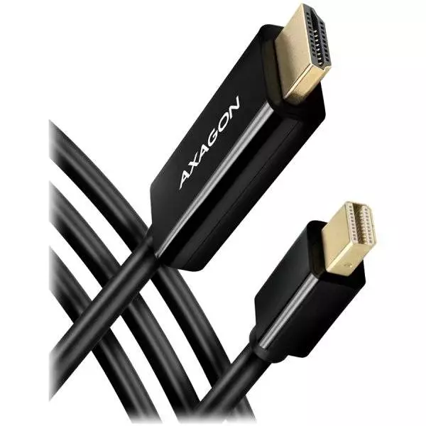 Кабел AXAGON RVDM-HI14C2 Mini DP to HDMI 1.4 cable 1.8m 4K/30Hz