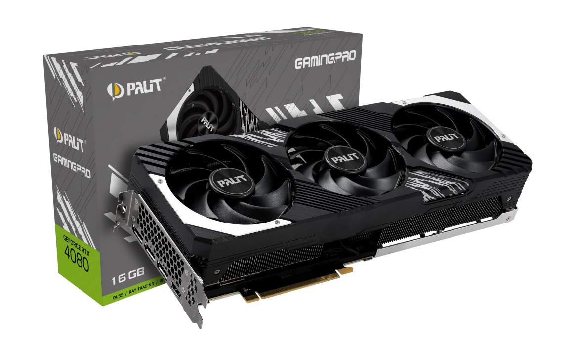 Видео карта Palit GeForce RTX 4080 GamingPro 16GB GDDR6X - NED4080019T2-1032A