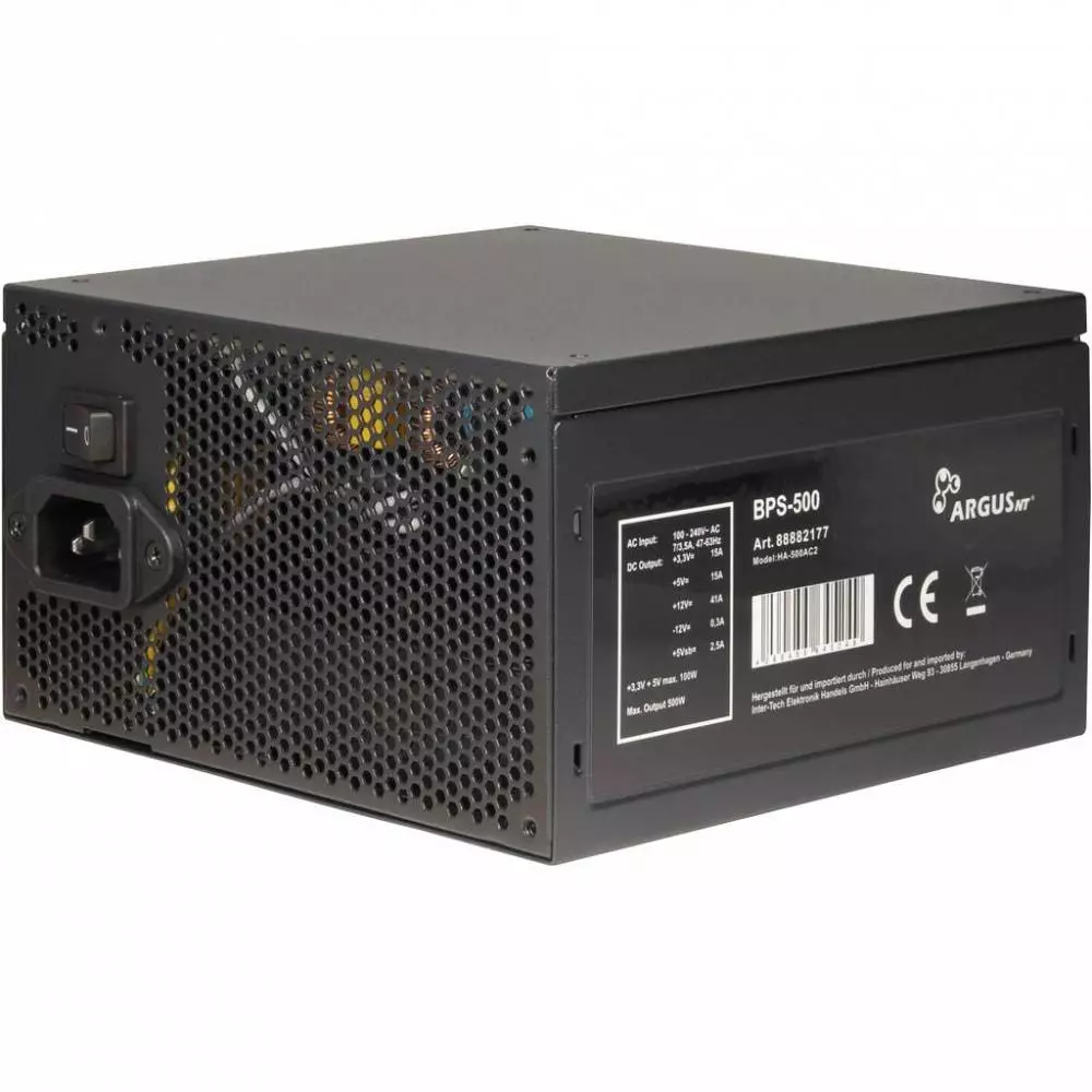 Захранване Inter Tech Argus BPS-500, 500W 80 Plus Bronze