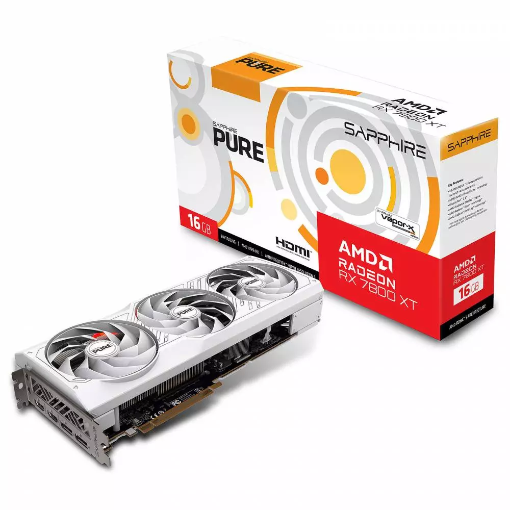 Видео карта Sapphire PURE AMD Radeon RX 7800 XT 16GB GDDR6 - 11330-03-20G