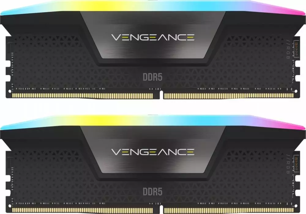 Памет Corsair Vengeance RGB 32GB (2x16GB) DDR5 6400MHz CL32 XMP - CMH32GX5M2B6400C32