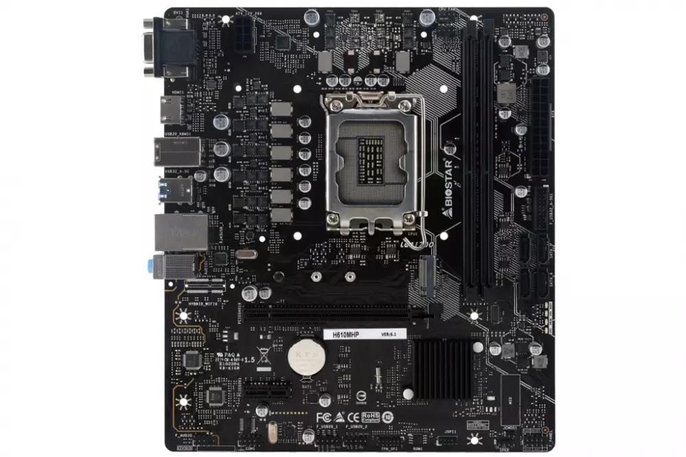 Дънна платка BIOSTAR H610MHP DDR4 LGA1700 mATX