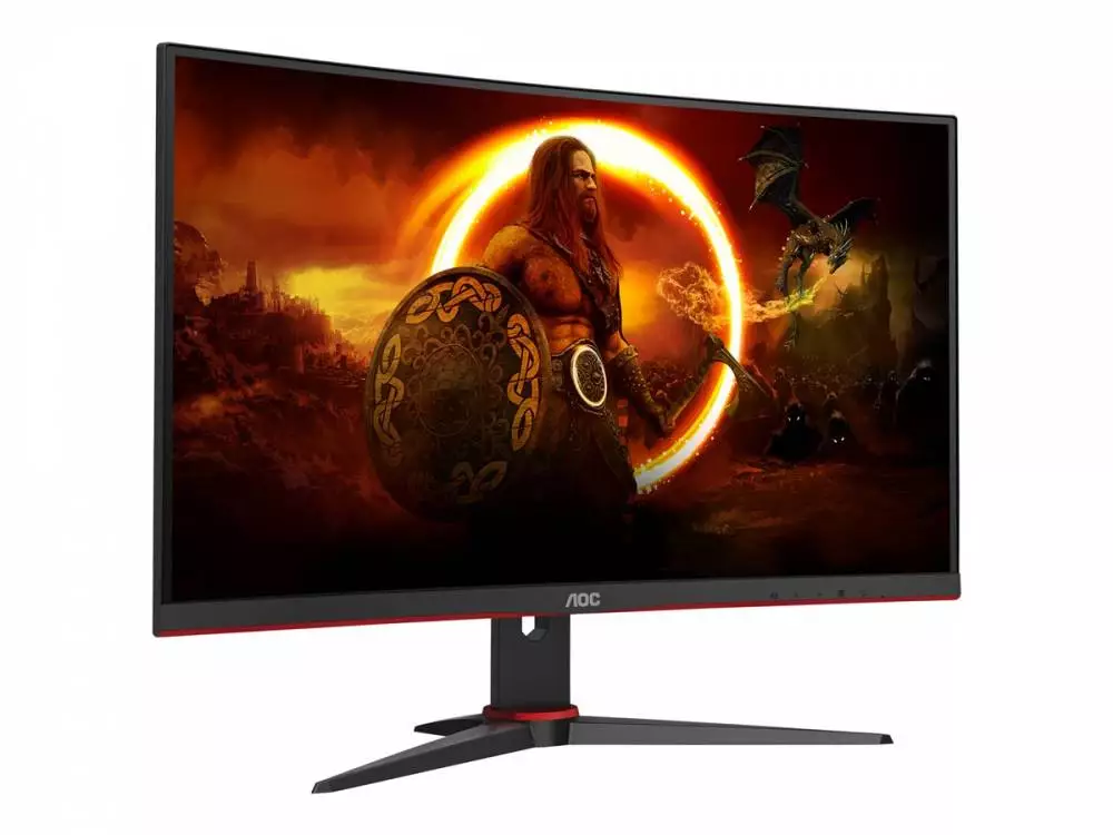 Монитор AOC C24G2AE/BK 23.6", VA Curved, FHD 1920x1080, 165Hz, 1ms, AMD FreeSync Premium, HDMI, DP, VGA