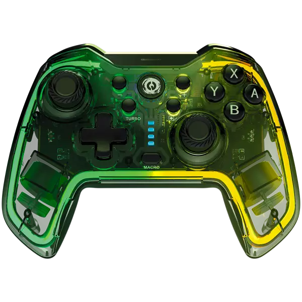 Геймпад CANYON CND-GPW02 RGB Wireless Gamepad 2.4G Controller with built-in 800mah battery, Crystal, PC, PS3, PS4, Xbox 360, Nintendo