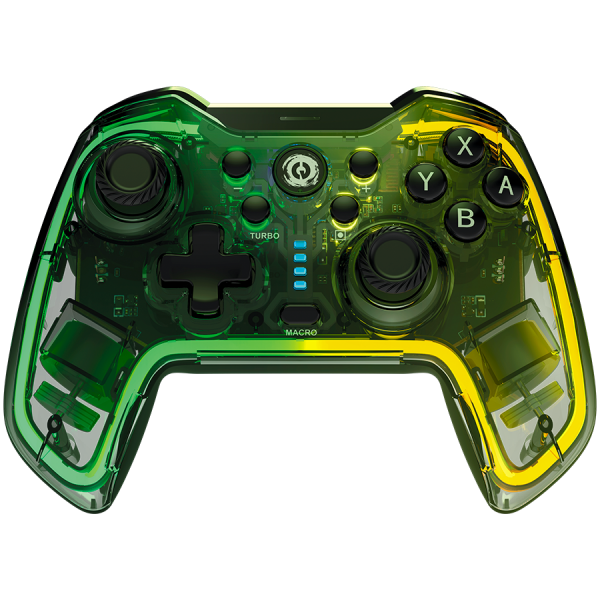 Геймпад CANYON CND-GPW02 RGB Wireless Gamepad 2.4G Controller with built-in 800mah battery, Crystal, PC, PS3, PS4, Xbox 360, Nintendo 