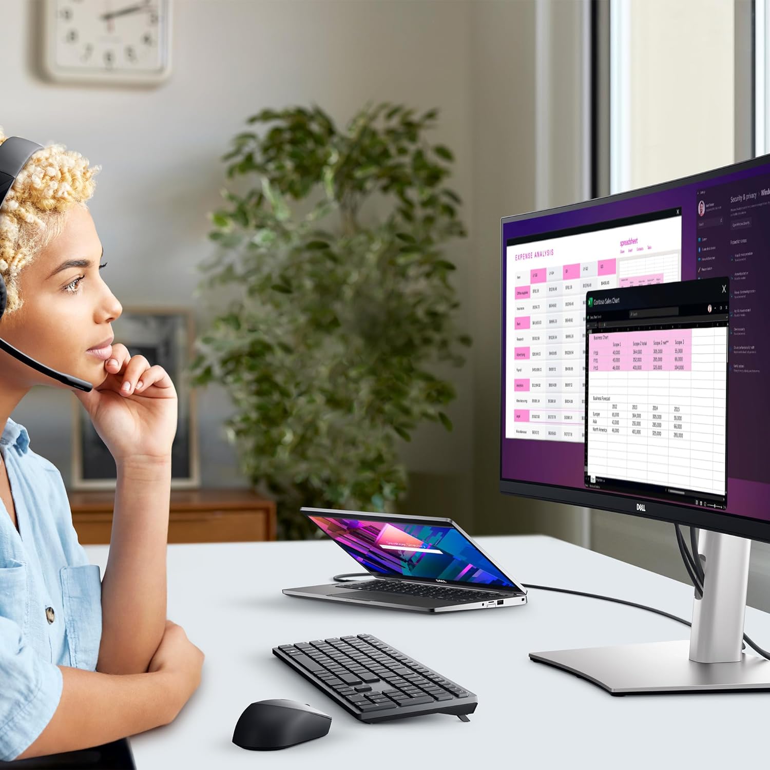 Монитор Dell P3424WE USB-C Hub, 34" Curved, IPS, WQHD 3440x1440, 60Hz, 5ms, 99% sRGB, LAN 