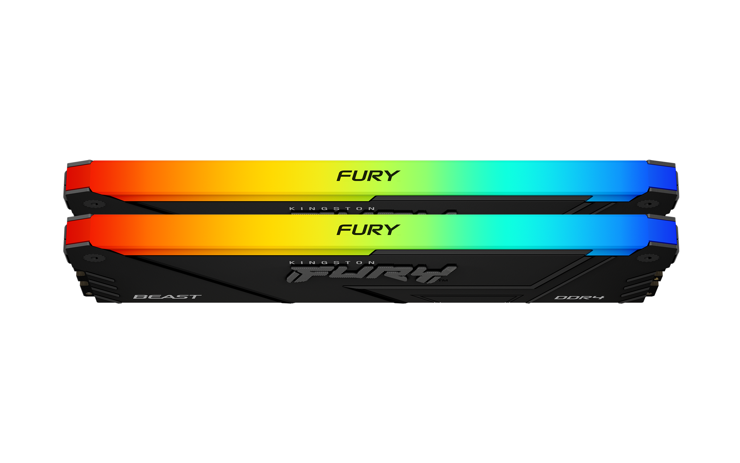 Памет Kingston FURY Beast Black RGB 32GB (2x16GB) DDR4 3200MHz CL16 - KF432C16BB2AK2/32