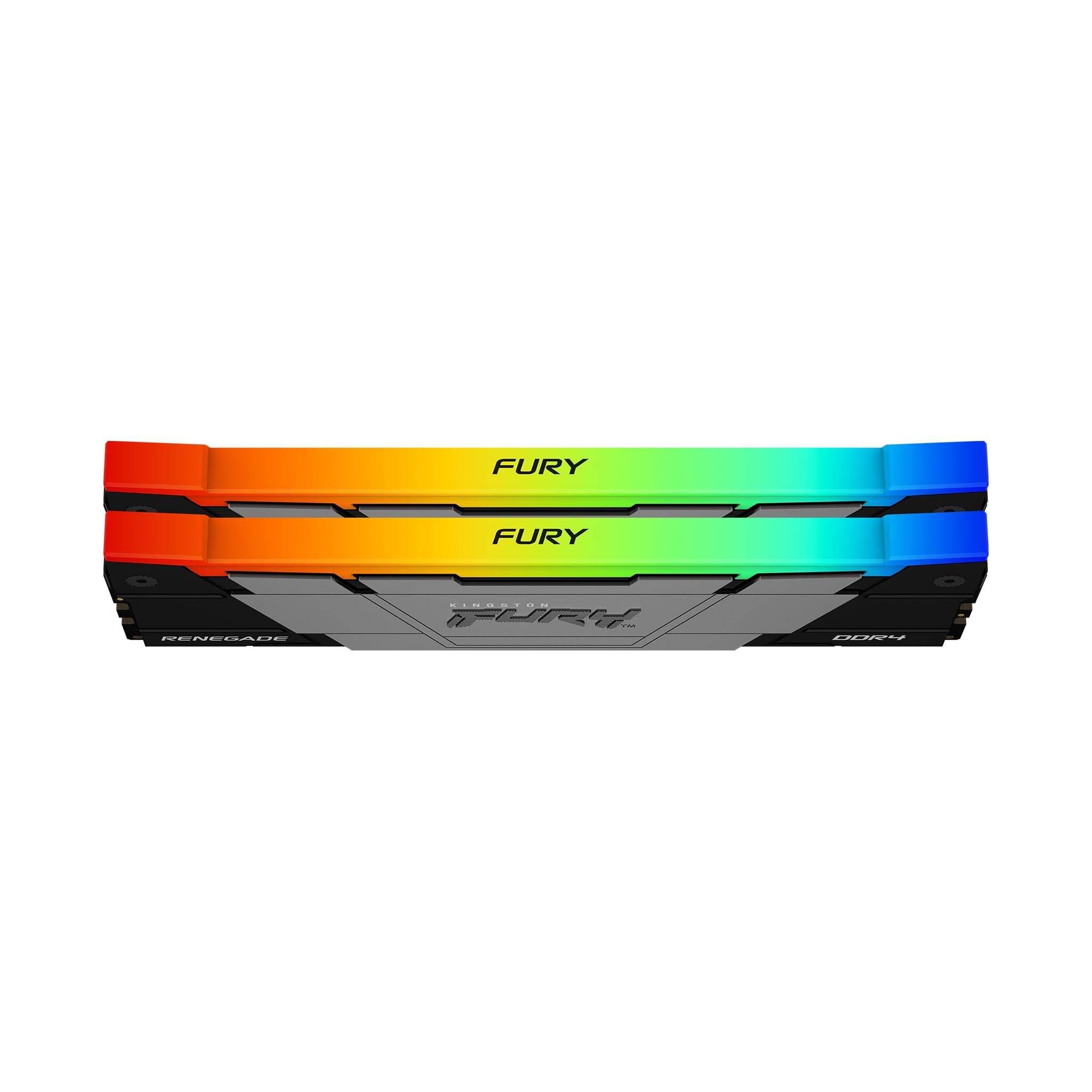 Памет Kingston FURY Renegade RGB 32GB (2x16GB) DDR4 3200MHz CL16 - KF432C16RB12AK2/32