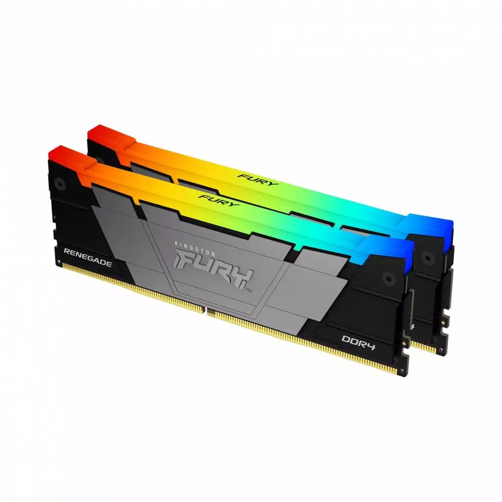 Памет Kingston FURY Renegade RGB 64GB (2x32GB) DDR4 3200MHz CL16 - KF432C16RB2AK2/64