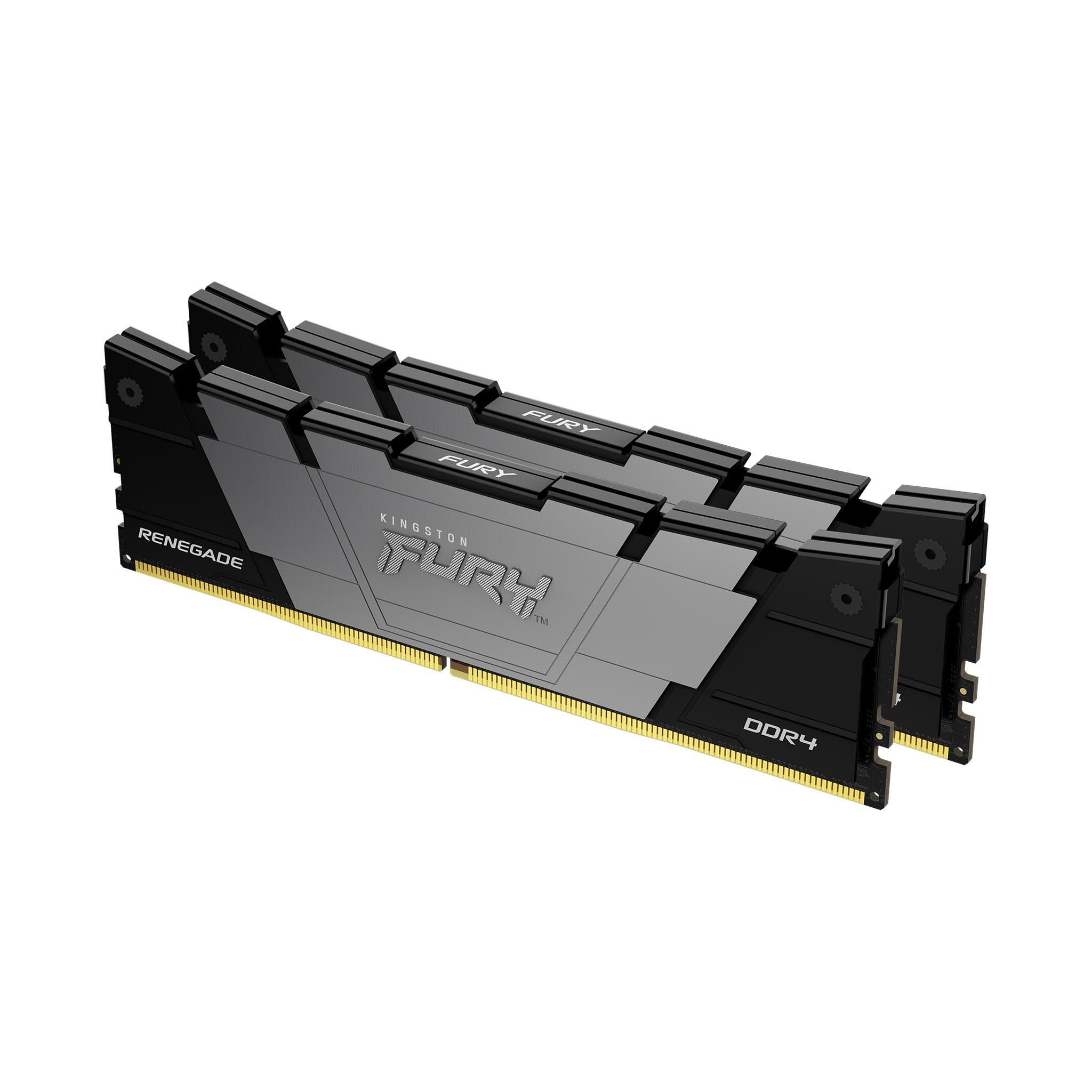 Памет Kingston FURY Renegade Black 16GB (2x8GB) DDR4 3200MHz CL16 - KF432C16RB2K2/16