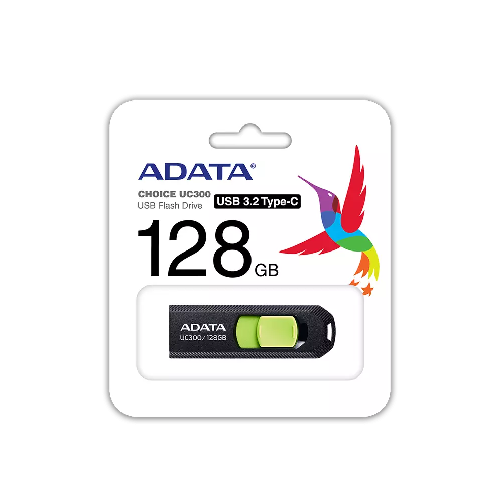 USB памет Adata UC300 128GB USB Type-C Black/Green 